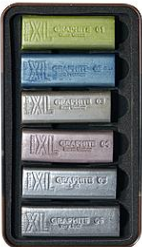 Derwent XL Graphite Blocks assorted set of 6