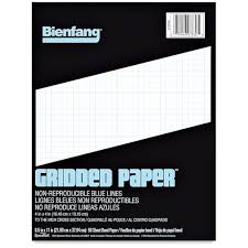 Bienfang Designer Grid Paper Pad, 4x4 Cross Section