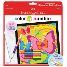 BLOOMIN BUTTERFLIES COLOR BY NUMBER