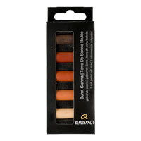 HALF STICK SET BURNT SIENNA 5PC SOFT PASTEL