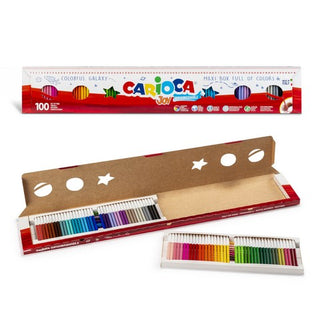 CARIOCA JOY SUPERWASHABLE FELT TIP PENS 100PC SET