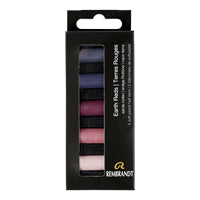 HALF STICK SET EARTH REDS 5PC SOFT PASTEL
