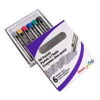 METALLIC OIL PASTELS 6 COLOR SET 884851057334