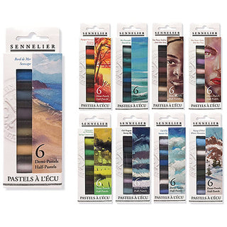 Extra-Soft Half-Pastel 6-Stick Sets, Winter