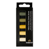 HALF STICK SET YELLOW OCHRES 5PC SOFT PASTELS