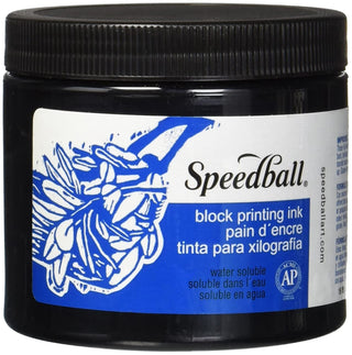 Block Printing Water Soluble Ink Black 16 oz