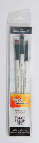 Simply Simmons Short Handle Brush Set - Chiseled Edge