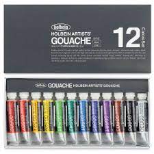Holbein acrylic gouache set of 12/ 12ml
