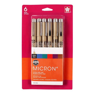 MICRON COLOR PEN 005 SET OF 6