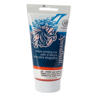 Block Printing Water Soluble Ink Orange 2.5oz