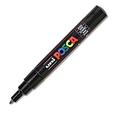 Posca extra fine tip Black PC-1M extra-fine Tapered Bullet