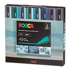 Posca PC-5M Cool Tone Set
