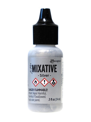 Tim Holtz Alcohol Inks silver, 0.5 oz., bottle