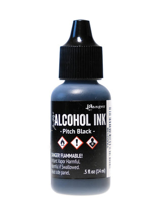 Tim Holtz Alcohol Inks pitch black, 0.5 oz., bottle