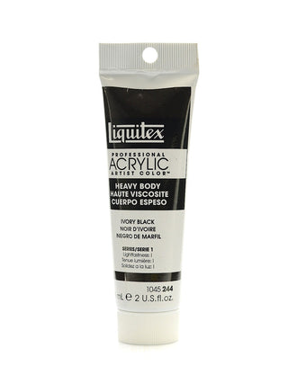 Heavy Body Professional Artist Acrylic Ivory Black, 2 oz.