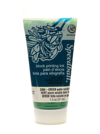 Block Printing Water Soluble Ink green, 1.25 oz.