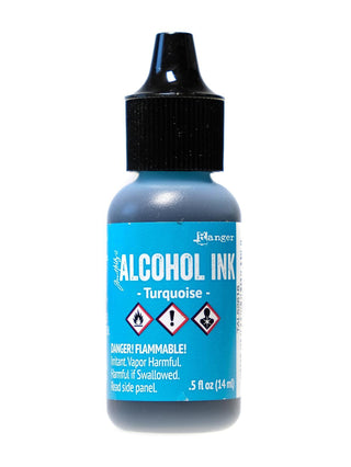 Tim Holtz Alcohol Inks turquoise, 0.5 oz., bottle