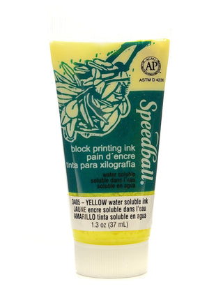 Block Printing Water Soluble Ink yellow, 1.25 oz.