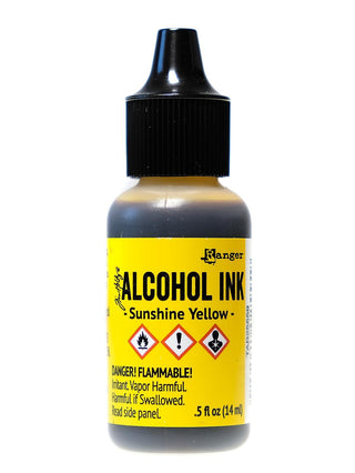 Tim Holtz Alcohol Inks sunshine yellow, 0.5 oz., bottle