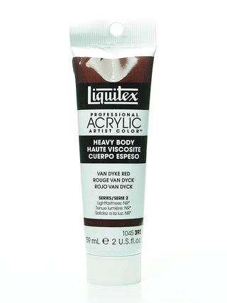Heavy Body Professional Artist Acrylic Van Dyke red, 2 oz.