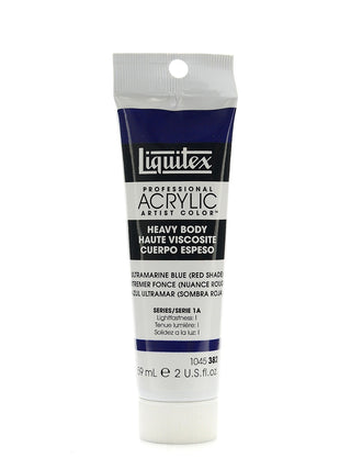 Heavy Body Professional Artist Acrylic Ultramarine Blue (red shade), 2 oz.