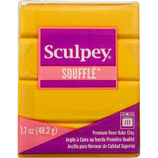 Sculpey Souffle Clay 2oz- Yellow Ochre
