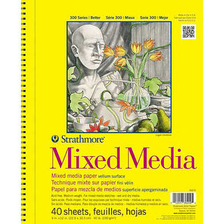 Mixed Media Paper Pads 300 Series Wire Bound 5.5 x 8.5