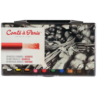 Conte Soft Pastel Set  10-Color Set