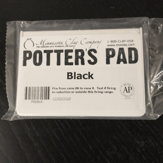 Black Potters Pad