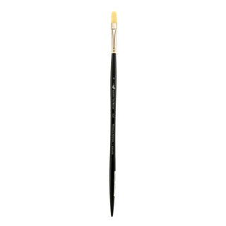 Winsor & Newton Artist Oil Brush  Long Handle  Flat  4