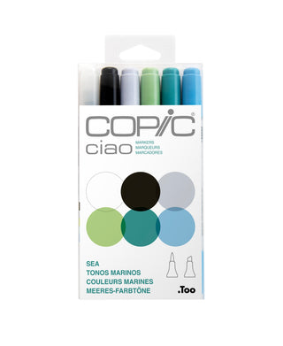 Copic Ciao Marker Set, 6 Pieces