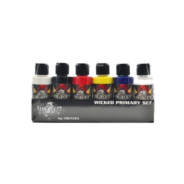 Createx Wicked Color Set 6-Colors Primary Colors – theblokdsm
