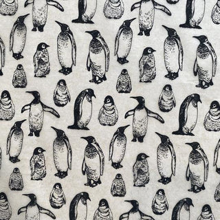 Penguins- Underglaze Transfer Sheet Black
