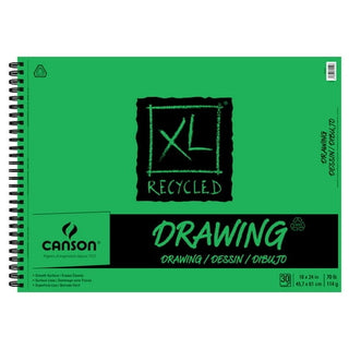 Canson XL Recycled Drawing Pad, 18in x 24in, 30 Sheets/Pad