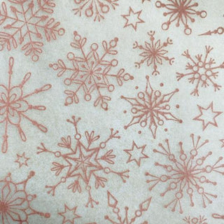 Snowflakes- Underglaze Transfer Sheet Pink