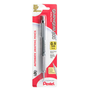 Pentel GraphGear Drafting Pencils  0.9 mm Gray