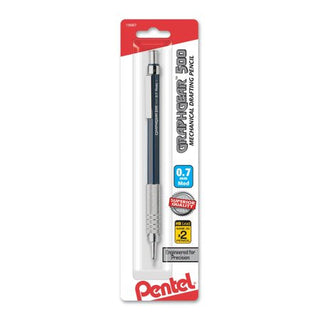 Pentel GraphGear 500 Drafting Pencil  .7mm  Blue  Carded Packaging