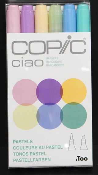 CIAO MRKR 6PC SET 3 PASTELS