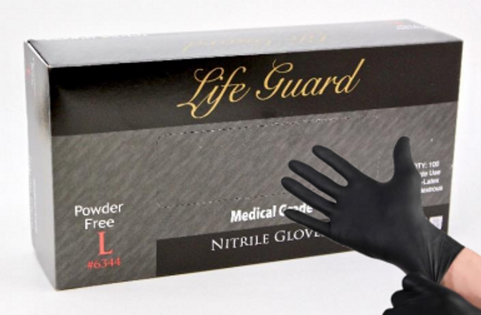Life Guard Black Nitrile Gloves – theblokdsm