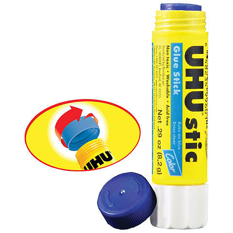 UHU 99648, Stic Permanent Glue Stick, 0.29 oz, Dries Clear