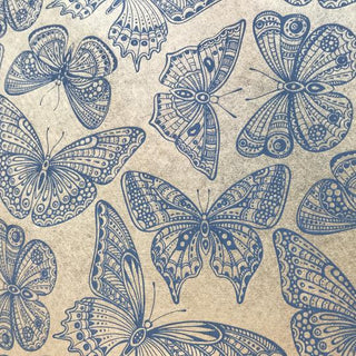 Butterflies- Underglaze Transfer Sheet Blue