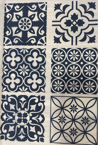 Moroccan Tiles A- Underglaze Transfer Sheet Black