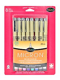 micron, blacks 30062, set of 6