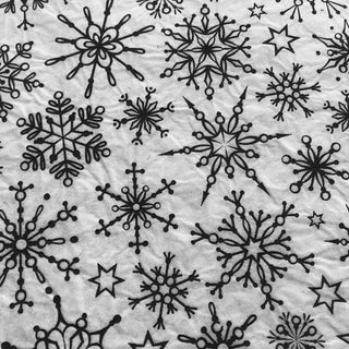 Snowflakes- Underglaze Transfer Sheet Black