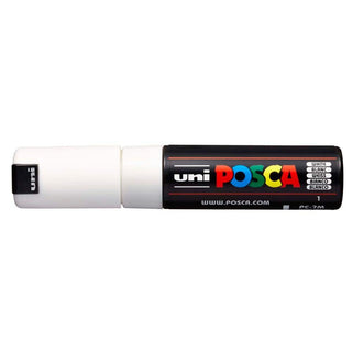 Uni-Posca Paint Marker - White, Broad Tip, 7 mm